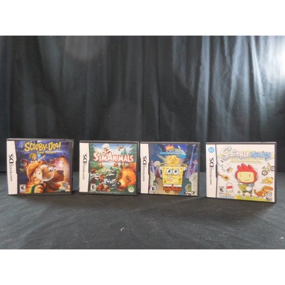 Nintendo DS Scooby-Doo First Frights + Scribblenauts + SpongeBob's+ SimAnimals